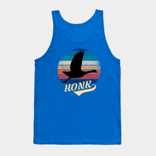 Goose Honk Retro Sunset Tank Top